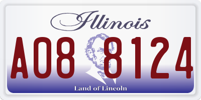 IL license plate A088124