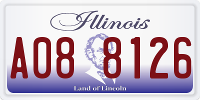 IL license plate A088126