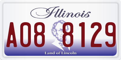 IL license plate A088129