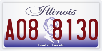 IL license plate A088130