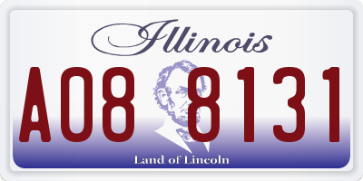 IL license plate A088131