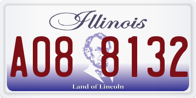 IL license plate A088132
