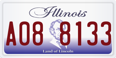IL license plate A088133