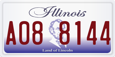 IL license plate A088144