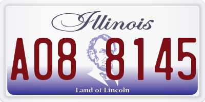 IL license plate A088145