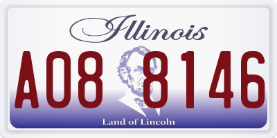 IL license plate A088146