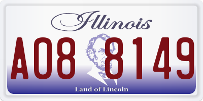 IL license plate A088149