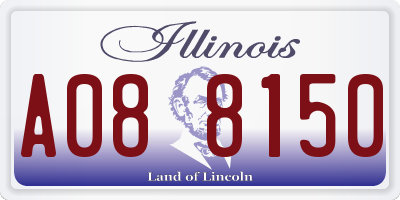 IL license plate A088150