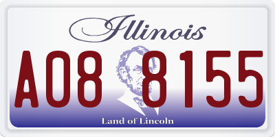 IL license plate A088155