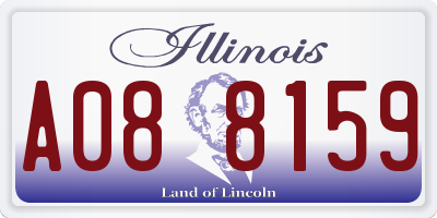 IL license plate A088159
