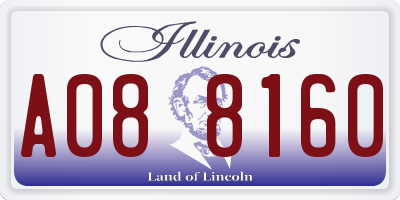 IL license plate A088160