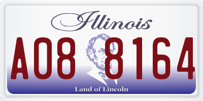 IL license plate A088164