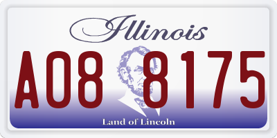 IL license plate A088175