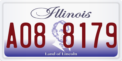 IL license plate A088179