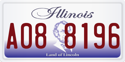 IL license plate A088196