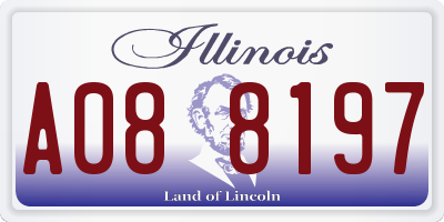 IL license plate A088197