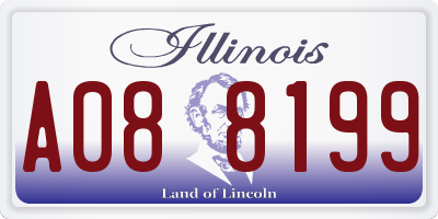 IL license plate A088199