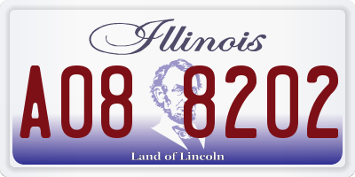IL license plate A088202
