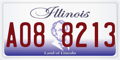 IL license plate A088213