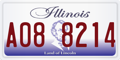 IL license plate A088214