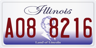 IL license plate A088216