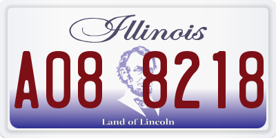 IL license plate A088218