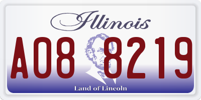 IL license plate A088219