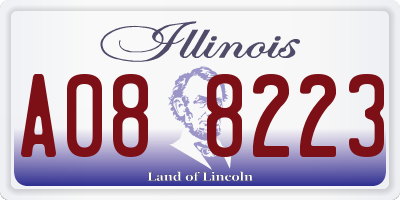 IL license plate A088223