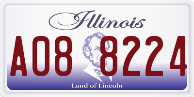 IL license plate A088224