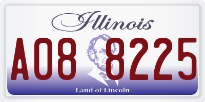 IL license plate A088225