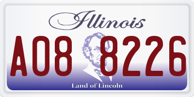 IL license plate A088226
