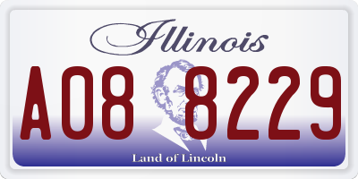 IL license plate A088229