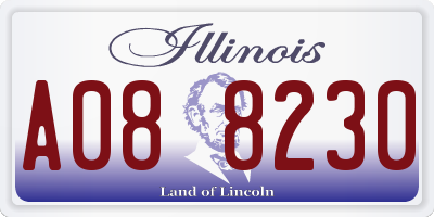 IL license plate A088230