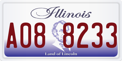 IL license plate A088233