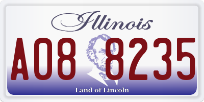 IL license plate A088235