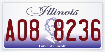 IL license plate A088236