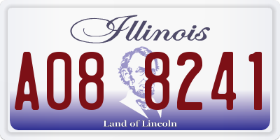 IL license plate A088241