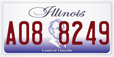 IL license plate A088249