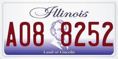 IL license plate A088252