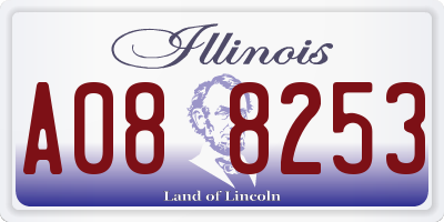 IL license plate A088253