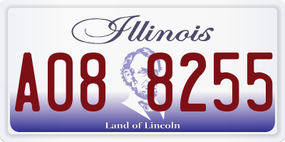 IL license plate A088255