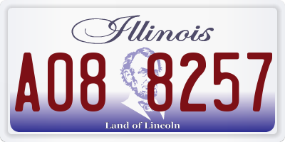 IL license plate A088257