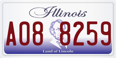 IL license plate A088259