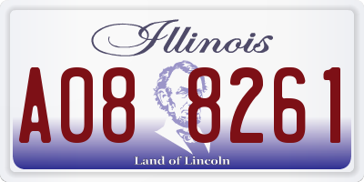 IL license plate A088261