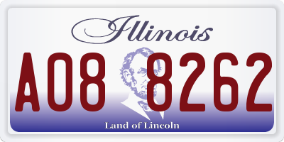 IL license plate A088262
