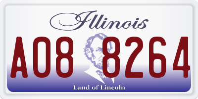 IL license plate A088264