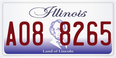 IL license plate A088265