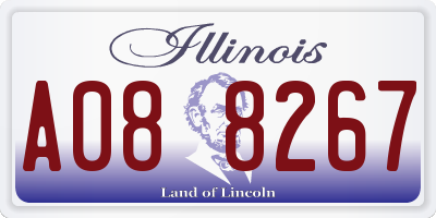 IL license plate A088267