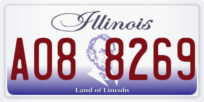 IL license plate A088269