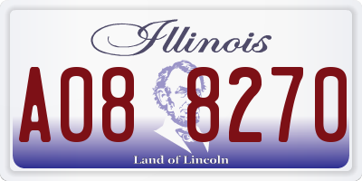 IL license plate A088270